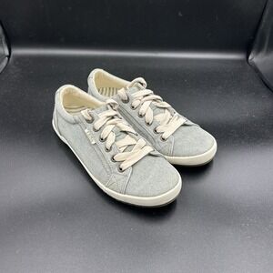 TAOS Star Tan Sneakers Canvas Low Top Casual Comfort Sz 7.5